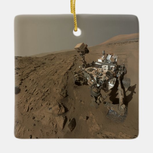 Boren Mars Curiosity Rood Mars Landschap Keramisch Ornament (Voorkant)