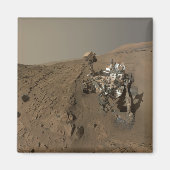 Boren Mars Curiosity Rood Mars Landschap Magneet (Voorkant)