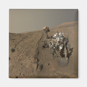 Boren Mars Curiosity Rood Mars Landschap Magneet