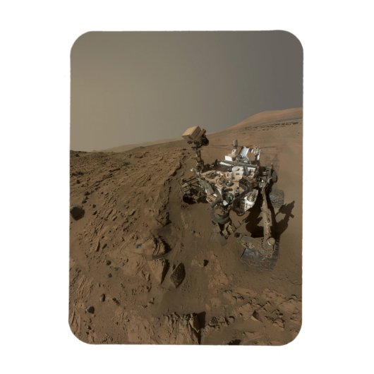 Boren Mars Curiosity Rood Mars Landschap Magneet (Verticaal)