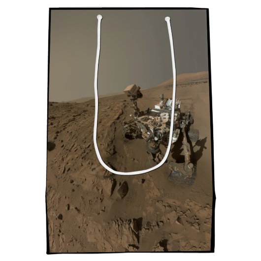Boren Mars Curiosity Rood Mars Landschap Medium Cadeauzakje (Achterkant)