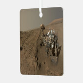 Boren Mars Curiosity Rood Mars Landschap Metalen Ornament (Voorkant links)