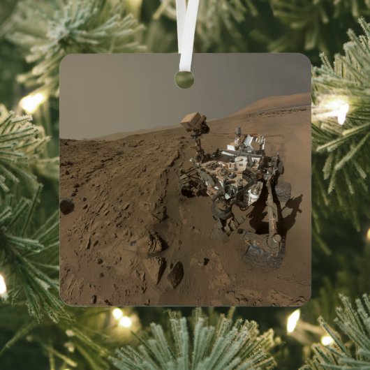Boren Mars Curiosity Rood Mars Landschap Metalen Ornament (Insitu)