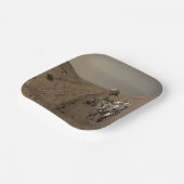 Boren Mars Curiosity Rood Mars Landschap Papieren Bordje (Gebogen)