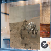 Boren Mars Curiosity Rood Mars Landschap Raamsticker (Cafe Raam)