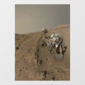 Boren Mars Curiosity Rood Mars Landschap Raamsticker (Vel)