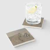 Boren Mars Curiosity Rood Mars Landschap Stenen Onderzetter (Zijkant)