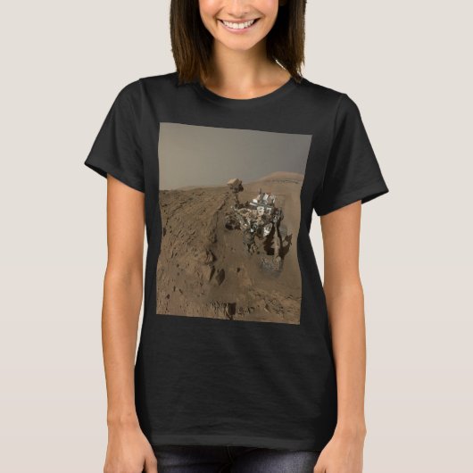 Boren Mars Curiosity Rood Mars Landschap T-shirt (Voorkant)