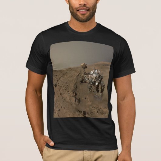 Boren Mars Curiosity Rood Mars Landschap T-shirt (Voorkant)
