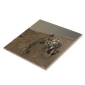 Boren Mars Curiosity Rood Mars Landschap Tegeltje (Zijkant)