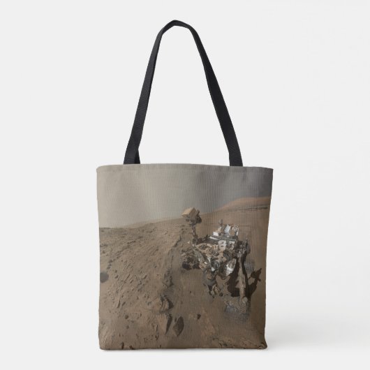 Boren Mars Curiosity Rood Mars Landschap Tote Bag (Achterkant)