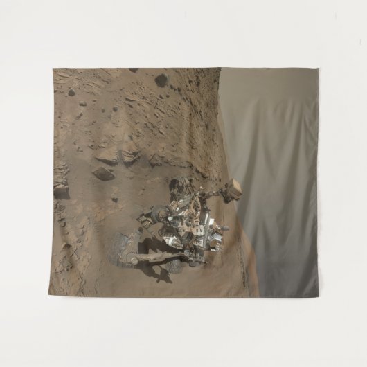 Boren Mars Curiosity Rood Mars Landschap Wandkleed (Voorkant (horizontaal))