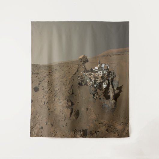 Boren Mars Curiosity Rood Mars Landschap Wandkleed (Voorkant)