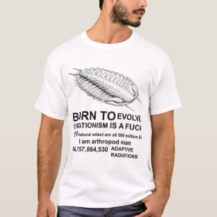 BOREN OM CREATIONISME TE VERSPREIDEN IS EEN FCK T-SHIRT