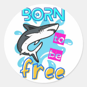 BOREN OM VRIJ TE ZIJN RONDE STICKER