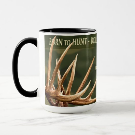 BOREN OP BEDRAG - KOFFIE GROTE MOK - DEER ANTLS (Links)