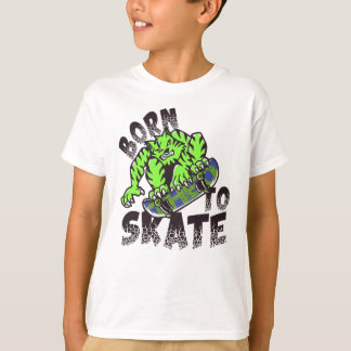 BOREN OP SCHAATS - Tiger Cat op skateboard T-shirt