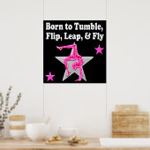 BOREN OP TUMBLE, LEAP EN FLY GYMNAST POSTER (Keuken)