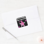 BOREN OP TUMBLE, LEAP EN FLY GYMNAST VIERKANTE STICKER (Envelop)