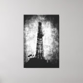 Boren voor energie canvas afdruk (Voorkant)