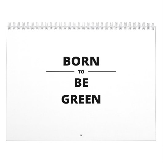 BOREN VOOR GROEN KALENDER (Hoes)