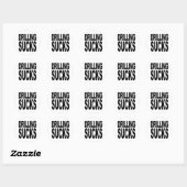 Boren zuigt ronde sticker (Vel)