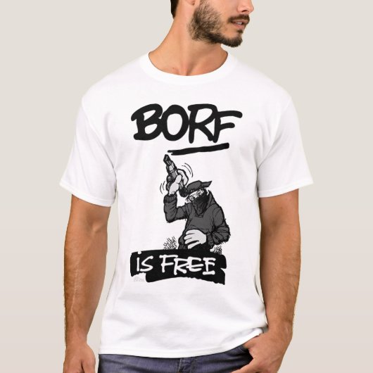 BORF IS VRIJ T-SHIRT (Voorkant)