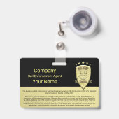 Borg Agent Badge (Voorzijde met uittrekbare clip)