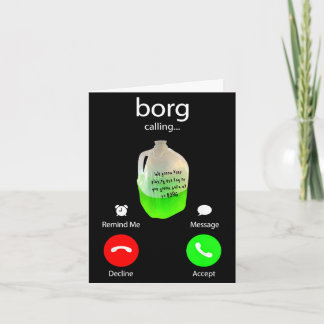 Borg belt grappige feest drank telefoon scherm st kaart