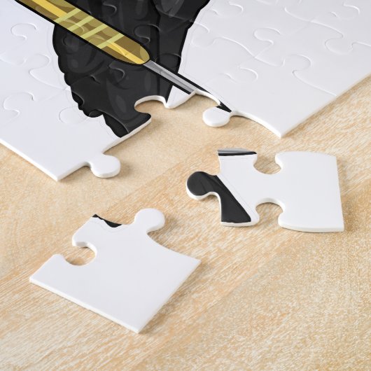 Borg bij Darts met Dart Legpuzzel (Zijkant)