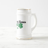 Borg Boss Irish Beer Stein - Perfect Gift Bierpul (Voorkant rechts)