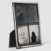 Borg buiten het oude venster fotoplaat (Zijkant)