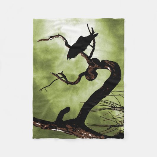 Borg die op een tak loopt fleece deken (Voorkant)