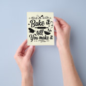 Borg het tot je het basisproduct maakt flyer (Hand)