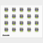 Borg-(Malta) Wapenkleed (gezinscrest) Ronde Sticker (Vel)