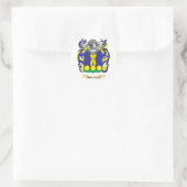 Borg-(Malta) Wapenkleed (gezinscrest) Ronde Sticker (Tas)