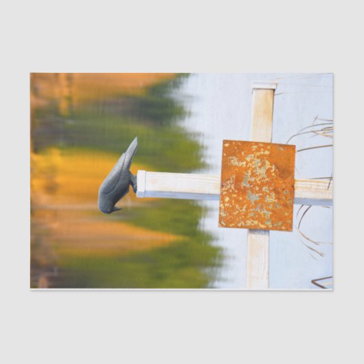 Borg najaar Oranje ontkoppeling Tissuepapier (Voorkant)