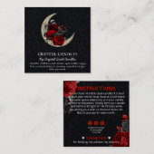 Borg op de motorkaars vierkante visitekaartje (Voorkant / Achterkant)