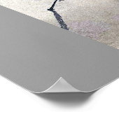 Borg op een moerbentak Ukiyoe Poster (Hoek)