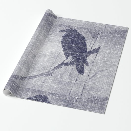 Borg op een Willow Branch Cadeaupapier (Uitgerold)