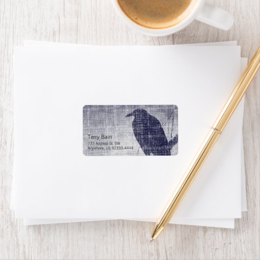 Borg op een Willow Branch Etiket (Insitu)