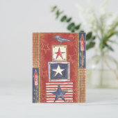 Borg op sterren briefkaart (Staand voorkant)