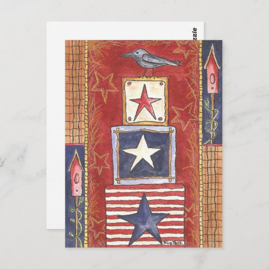 Borg op sterren briefkaart (Voorkant / Achterkant)