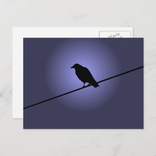 Borg op telefoonkabel briefkaart (Voorkant / Achterkant)