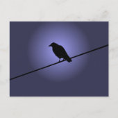 Borg op telefoonkabel briefkaart (Voorkant)