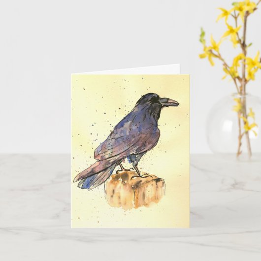 Borg - Pas je eigen bericht aan Kaart (Gele Bloem)