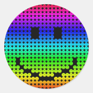 Borg Rainbow Ronde Sticker