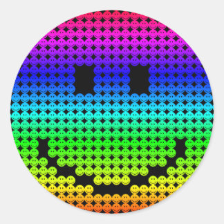 Borg Rainbow Ronde Sticker