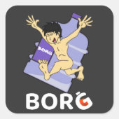 BORG Social Media Cocktail Rave Kan Sticker (Voorkant)