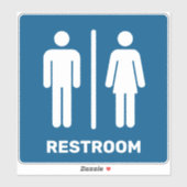 Borg voor toilet sticker (Vel)